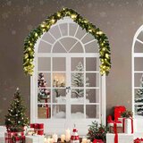 vidaXL Božićna girlanda 2 pcs Zelena 40 m PVC Cijene