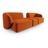 Milo Casa Žametna sedežna garnitura v barvi terakote 246 cm Paolo – | Shoptok.si