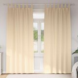  Zavjese za blackout s prstenovima 2 kom. Krem 225 x 140 cm | shoptok.hr