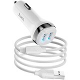 Hoco auto punjač Z40 2xUSB + kabal usb a na micro 2,4A beli | ePonuda.com
