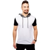 Glano Men's Hooded T-Shirt - white Cijene