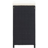  9-dijelni vrtni barski set od poliratana crni | Eponuda.com
