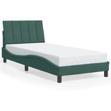Maison Chic Posteljni okvir - Enojna postelja - Postelja za odrasle brez vzmetnice temno zelen 90x200 cm žamet-J8027, (21771408) | Shoptok.si