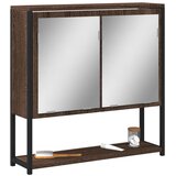  Kupaonski ormarić s ogledalom boja hrasta 60x16x60 cm drveni | shoptok.hr