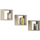 AKORD POLICA ZA STENO K 25x25cm SET 3kos HRAST SONOMA, (21714244) Cene