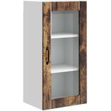  Zidni stakleni ormarić 2 pcs Dimljeni hrast 40 x 31 x 80 cm | shoptok.hr