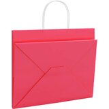  Papirnate vrećice 250 kom s ručkama ružičaste 32x22x24 cm | shoptok.hr