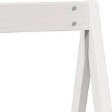 Krov za dječji krevet bijeli 199x95,5x88 cm masivna borovina | shoptok.hr
