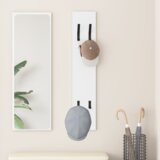 vidaXL Nadwyčajna obešalnik za plašče Bela 20 x 1.5 x 100 cm | Shoptok.si
