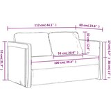 vidaXL Talni raztegljiv kavč 2 v 1 temno rumen 112x174x55 cm blago | Shoptok.si