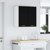  Crni hrastov viseći ormar 60x31x60 cm od konstruiranog drva | shoptok.hr