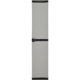 Furnova Vrtna omara s 3 policami siva in črna 68x40x168 cm, (21948501) | Shoptok.si