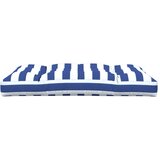  Jastuk za palete plavo-bijeli prugasti 120x80x12 cm od tkanine | Eponuda.com