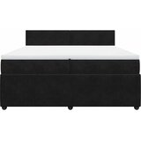  Krevet s oprugama i madracem crni 200x200 cm baršunasti | shoptok.hr