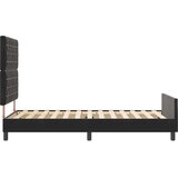  Krevet s opruga kutije s uzglavljem Crna 100 x 200 cm Baršun | shoptok.hr