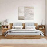 vidaXL Nočna omarica 2 kosa artisan hrast 40x36x65 cm inženirski les | Shoptok.si