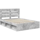  Konstrukcija postelje z vzglavjem Betonsko siva 150 x 200 cm, (5000103087) | Shoptok.si