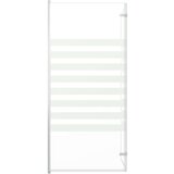  Tuš-kabina od kaljenog stakla 120 x 140 cm prugasta | shoptok.hr
