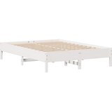  Okvir kreveta bez madraca bijeli 135 x 190 cm masivna borovina | shoptok.hr