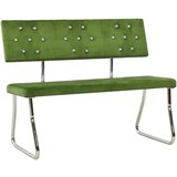 vidaXL Klupa 110 cm svjetlozelena baršunasta Cijene