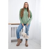 Kesi Turtleneck sweater dark mint Cene