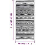 Vanjski tepih crni 80 x 250 cm PP | shoptok.hr