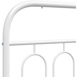  Metalni okvir za krevet s uzglavljem bijeli 100x200 cm | shoptok.hr