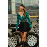 Trendyol X Sagaza Studio Black Metal Accessory Detailed Poplin Skirt | shoptok.hr