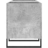 vidaXL Omarica za gramofonske plošče betonsko siva 121x38x48 cm les | Shoptok.si