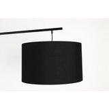 White Label Črna stoječa svetilka s tekstilnim senčilom (višina 220 cm) Martine – | Shoptok.si
