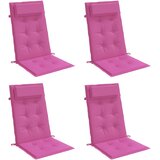  Jastuci za stolicu s visokim naslonom 4 kom ružičasti tkanina | shoptok.hr