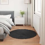  Tepih od umjetne ovčje kože TAFALLA Crna Ø 120 cm Poliester | shoptok.hr