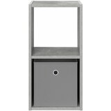  Noćni ormarić s ladicama Betonski sivi 30,5 x 27 x 59,5 cm | shoptok.hr