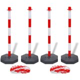 vidaXL Set od 4 stupa i 2 plastična lanca po 10 m | shoptok.hr