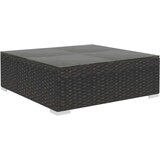 Poli vrtna sedežna garnitura z blazinami 6-delna ratan črna | Shoptok.si