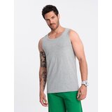Ombre Men's BASIC cotton tank top - grey melange | shoptok.hr