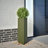 vidaXL Vrtna sadilica maslinastozelena trokutasta 30x26x75 cm čelična Cijene