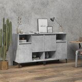 The Living Store Komoda 2 kosa betonsko siva 60x35x70 cm inženirski les - Komoda, (21661956) Cene