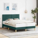  Krevetna konstrukcija Tamnozelena 140 x 190 cm Tkanina | shoptok.hr