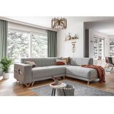 Miuform Svijetlo siva sklopiva/s prostorom za odlaganje kutna garnitura (s desnim kutom/u obliku slova L) Classy Sophie – | shoptok.hr