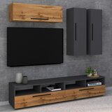 MID.YOU Dnevni Regal Arila, Barva Hrasta, Antracit, 5-Delno | Shoptok.si