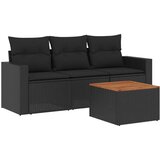  4-dijelni set vrtnih sofa od poliratana s jastucima sivi | shoptok.hr