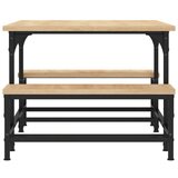  Stolić za kavu boja hrasta 100x50 5x40 cm konstruirano drvo | shoptok.hr