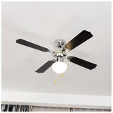  ZEVENTI - Plafonski ventilator NAVAGIO 1xE27/60W/230V crna/bela | Eponuda.com