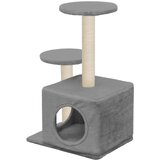  Mačje drevo s praskalniki iz sisala 60 cm sive barve, (20797065) | Shoptok.si