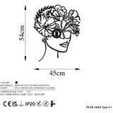 Opviq flower woman black wall lamp | ePonuda.com