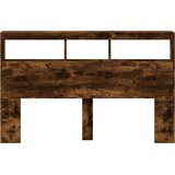 Ormarić za uzglavlje LED boja dimljenog hrasta 160x17x102 cm | shoptok.hr
