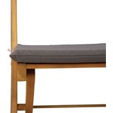  Vanjske bistro stolice 4 pcs Tamnosiva 40 x 53 x 80 cm - 4 Prirodna i tamno siva | shoptok.hr
