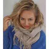 Pri Scarf Thick scarf tassels single color warm soft 200x70 cm Cene