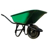 Kolica građevinska (85 l, Materijal korita: Čelik, Zelene boje) | shoptok.hr